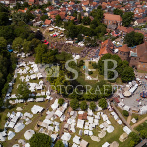 Das Burgfest Neustadt-Glewe von oben - SEB Fotografie